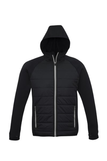 Picture of Biz Collection Mens Stealth Tech Hybrid Hoodie Jacket